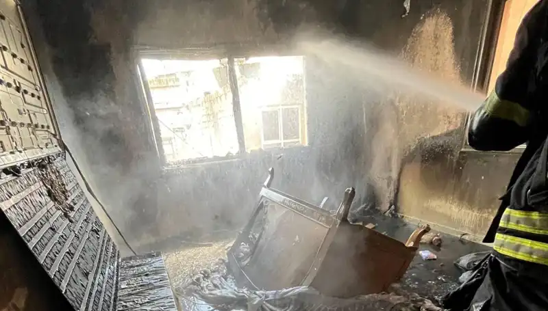 Mersin'de Apartman Dairesinde Yangın: Korku Dolu Anlar