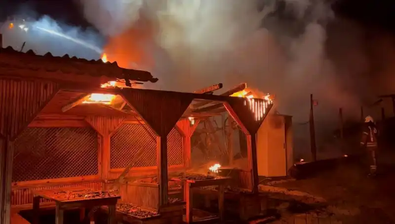 Şile’de Altı Gözleme Restoranında Tüyler Ürpertici Yangın