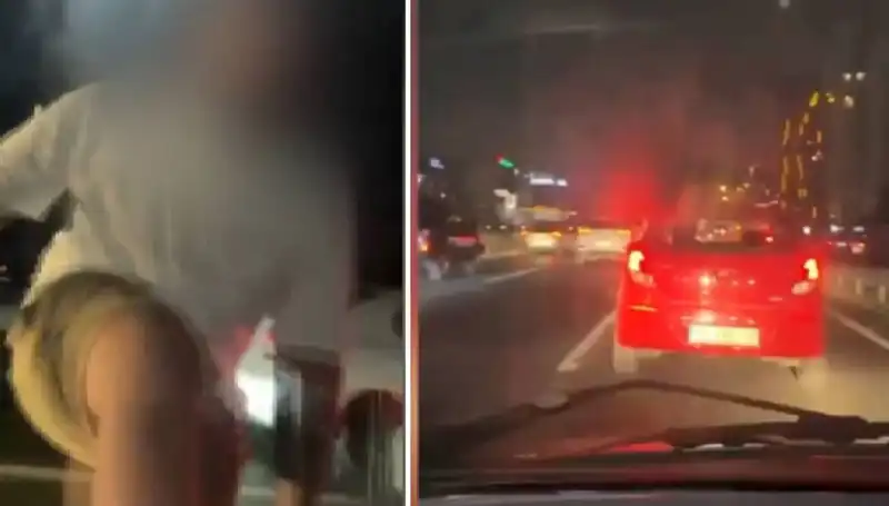 Trafikte Tehlikeyi Tırmandıran Maganda, Kameralara Yansıdı!