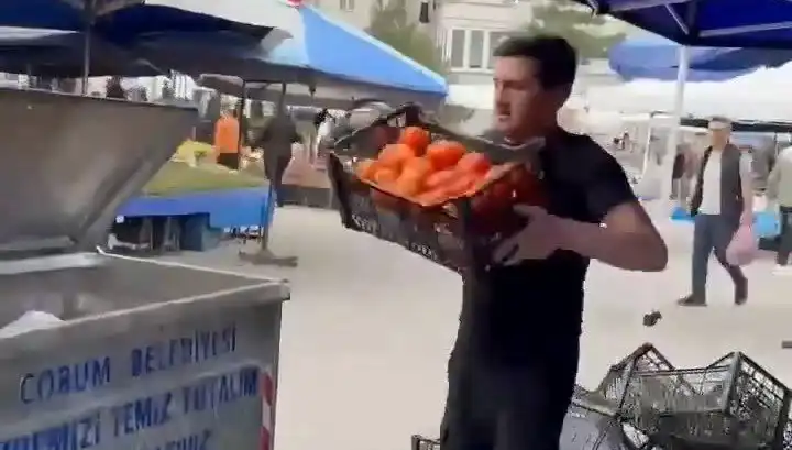 Domatesleri Çöpe Döken Pazarcıya Uygulanan Rekor Ceza Şok Etti